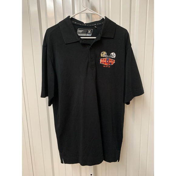 Cutter & Buck Other - Super Bowl XLIV (44) Black Golf Shirt   Saints Colts Men's Medium NWOT
